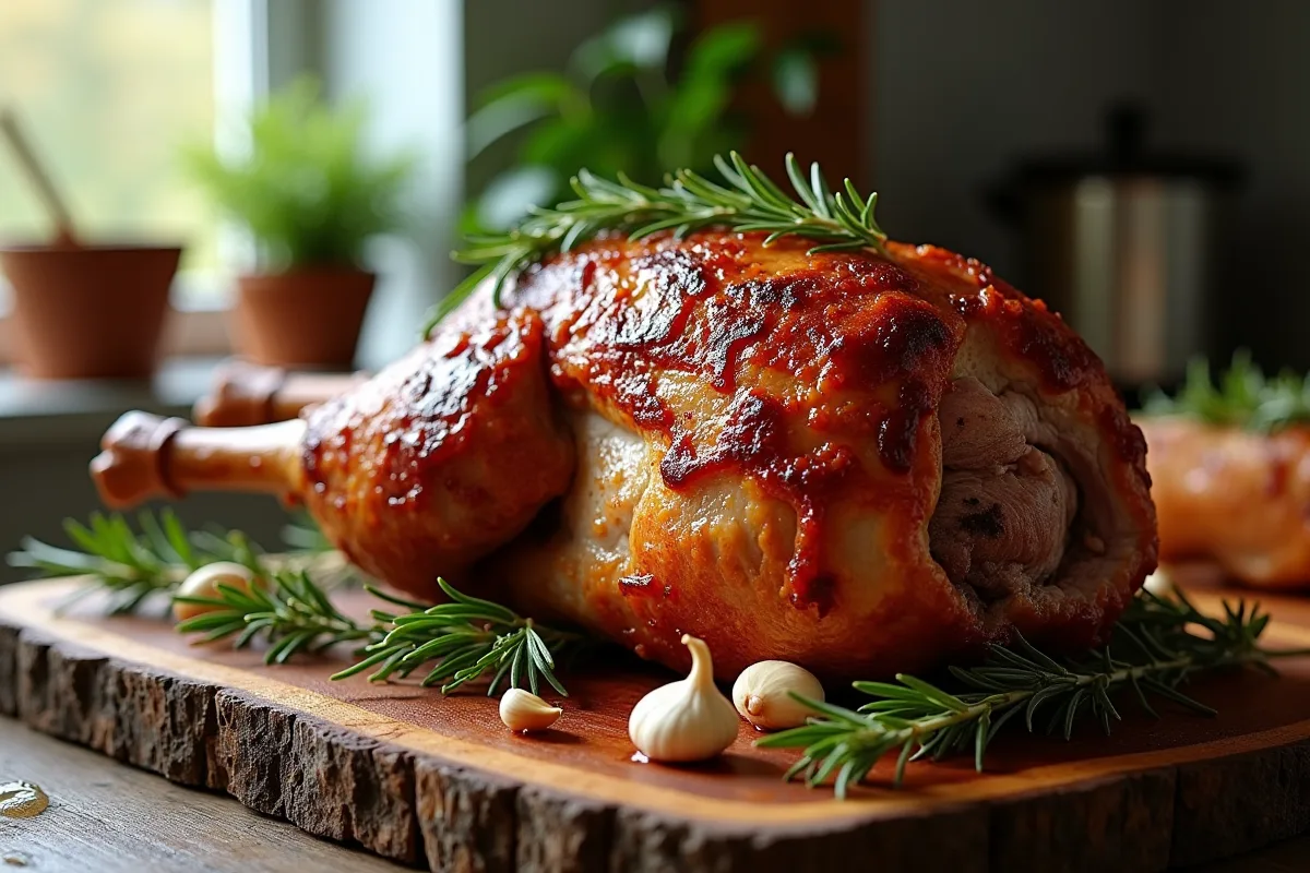 Épaule d'agneau cuite à basse température avec légumes d'accompagnement