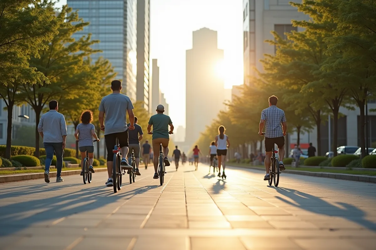 Mobilité urbaine sans véhicule, éloignement des transports en commun bondés
