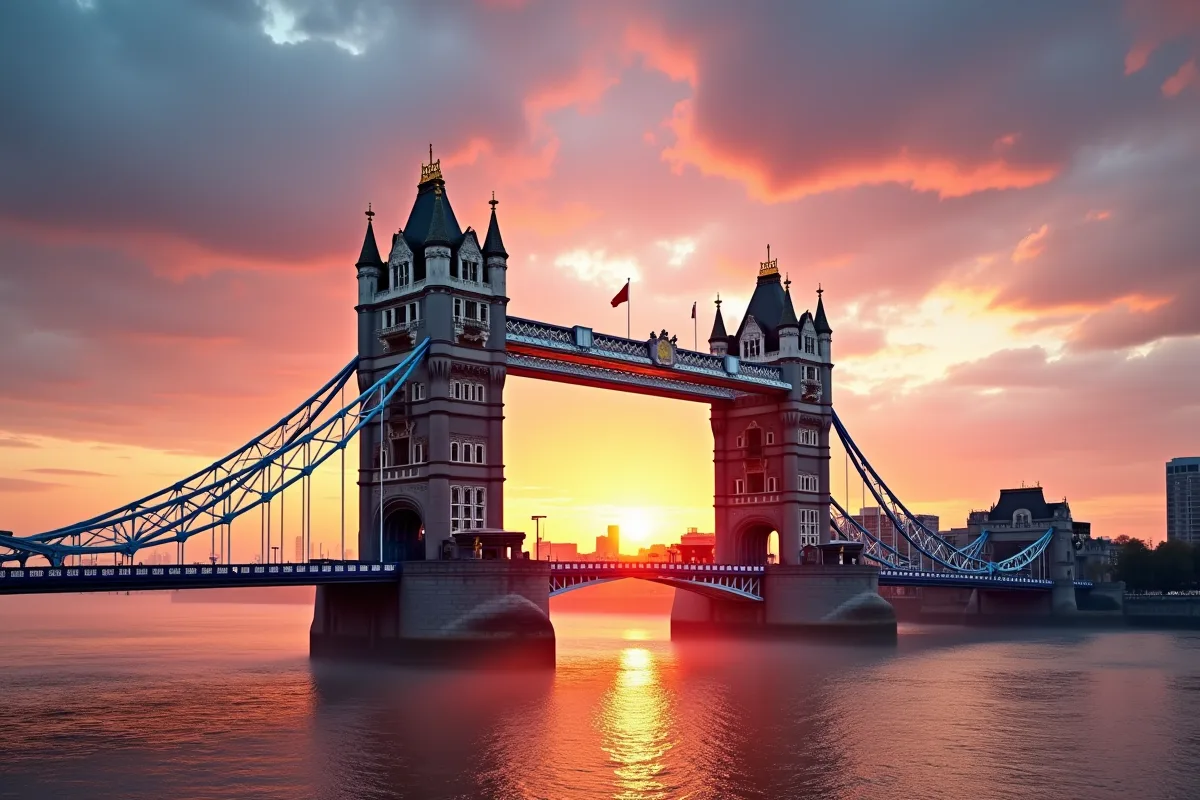 Vue panoramique de Londres avec ses monuments emblématiques et son ambiance culturelle